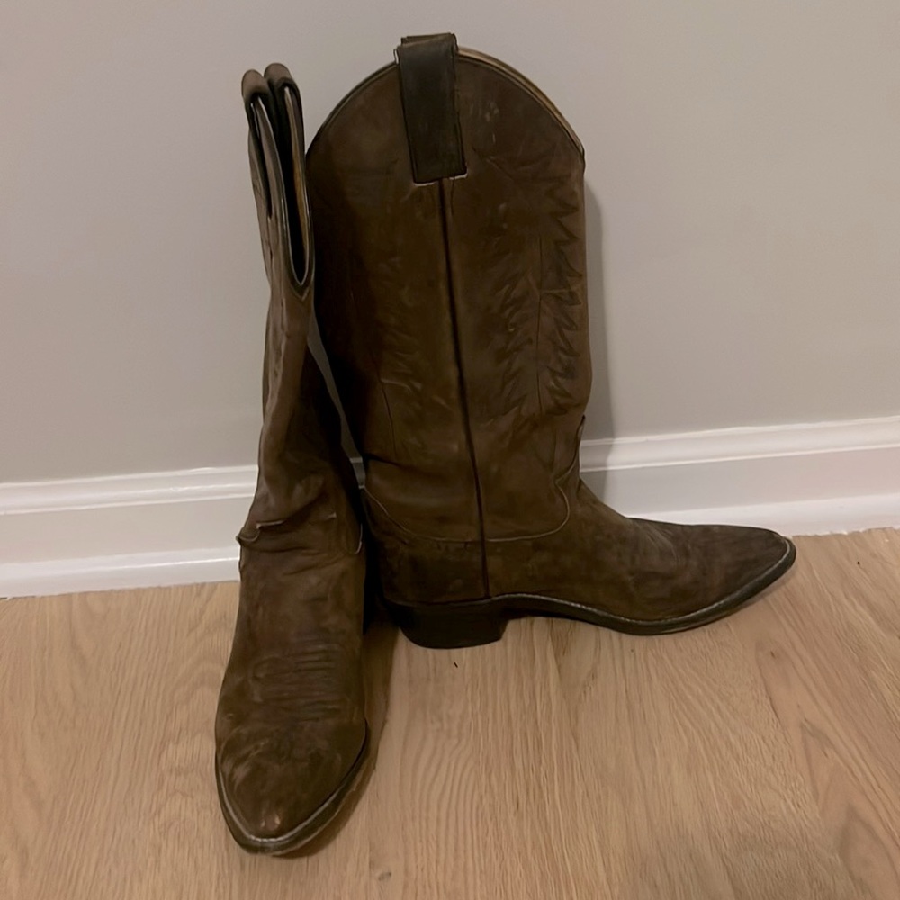 Justin leather women’s cowgirl boots